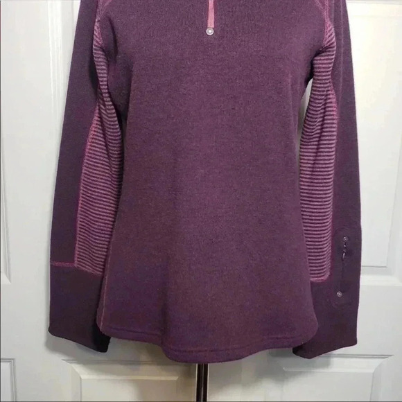 PrAna Wool Blend Purple Stripe Sweater Size Small​​ - Picture 9 of 10
